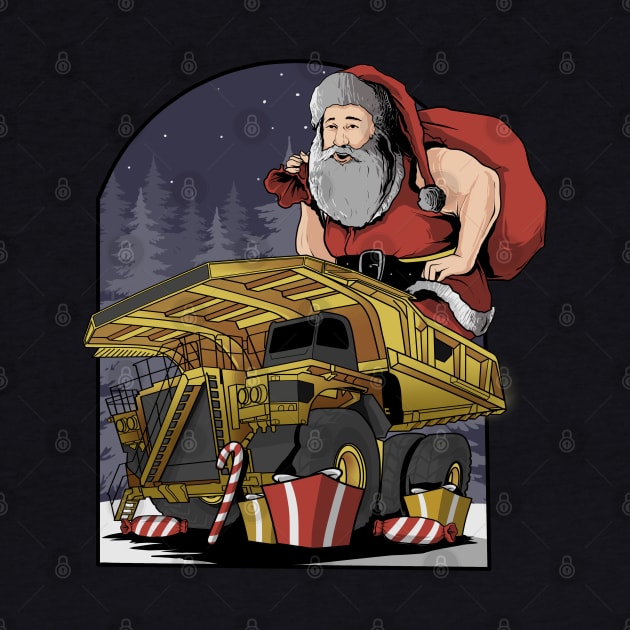 Dump Truck Santa Claus by damnoverload